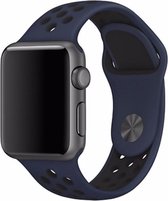 watchbands-shop.nl bandje - bandje geschikt voor Apple Watch Series 1/2/3/4 (38&40mm) - Blauw - S/M