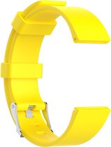 watchbands-shop.nl Siliconen bandje - Fitbit Versa (Lite) - Geel - Large