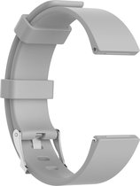 watchbands-shop.nl Siliconen bandje - Fitbit Versa (Lite) - Grijs - Small