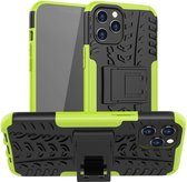 Rugged Kickstand Back Cover - iPhone 12 Pro Max Hoesje - Groen
