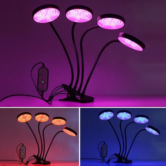 Grandecom® Home Groeilamp - Kweeklamp - Binnen - 1 Lamp - Planten Groei -  LED - 15W -... | bol.com