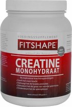 Fitshape - Creatine Monohydraat - Sportvoeding - 500 gram