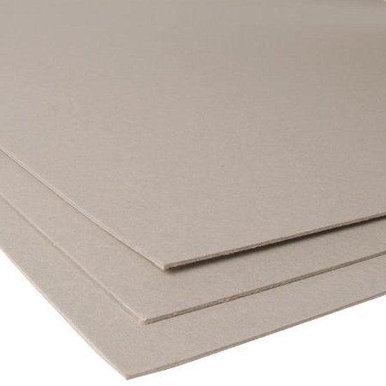 Carton gris recyclé 1,2mm épaisseur - A3 - 30 plaques