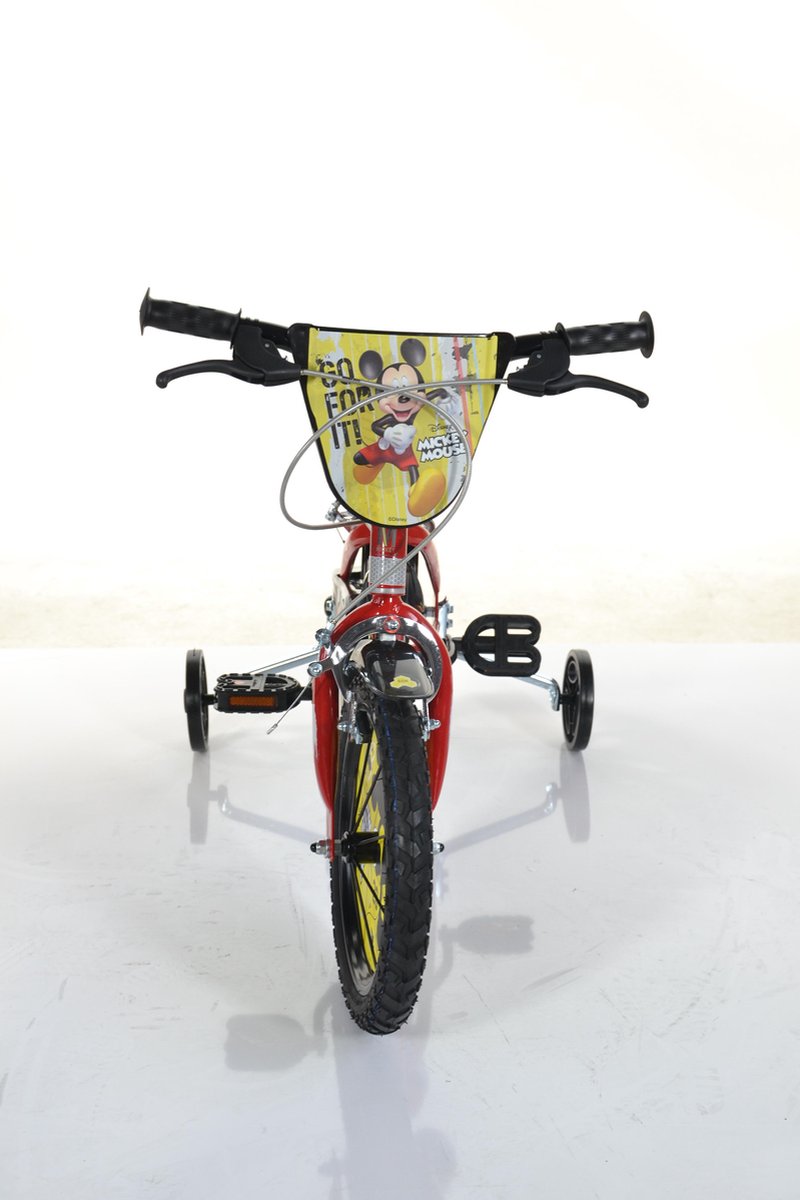 Kom langs om het te weten etiquette Beschrijving Dino Bikes Kinderfiets Mickey Mouse 14" rood | bol.com
