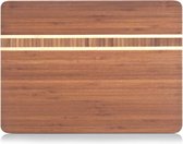 Snijplank | Serveerplank | Bamboe | Patroon | 34 x 25 cm | Bruin