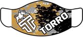 Torro Mondmasker Gold/Black - 3 lagen