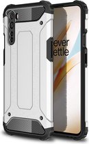 Armor Hybrid Back Cover - OnePlus Nord Hoesje - Zilver