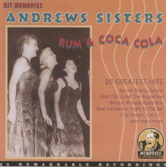 Rum & Coca Cola The Andrew Sisters., Andrews Sisters CD (album