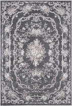 Klassiek vloerkleed Aubusson Flore - grijs/roze 200x290 cm