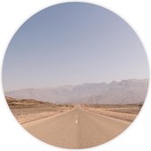 Behangcirkel Down The Road Oman zelfklevend 90cm doorsnede | wandcirkel | muurcirkel | wooncirkel