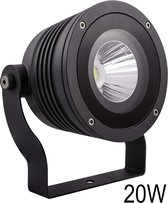 Spotpro aanlichtspot LED 20w lens 40° - antraciet