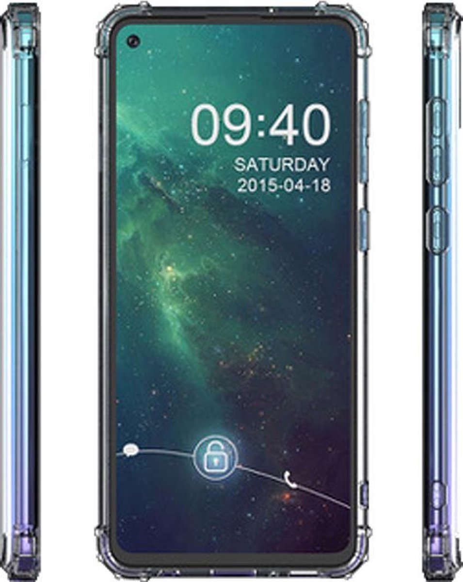 Bestcases Schokbestendig Telefoonhoesje Huawei P40 Lite - Transparant