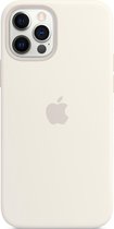 Siliconenhoesje met MagSafe voor iPhone 12 Pro Max - Wit
