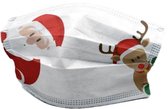 3 laags mondmasker - wegwerp - kerst - santa  - 10 stuks