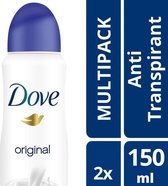 Dove Original Deodorant - 2 x 150 ml - Voordeelverpakking