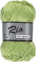 Lammy yarns Rio katoen garen - appel groen (046) - pendikte 3 a 3,5 mm - 1 bol van 50 gram