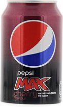 Pepsi Max Cherry Blikjes 33cl Tray 24 Stuks Suikervrij