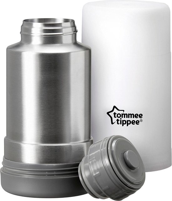 Product: Tommee Tippee Closer to Nature - draagbare flessen en voedselverwarmer - ideaal voor op reis - thermisch geÃ¯soleerd - roestvrij staal met lekvrij deksel, van het merk Tommee Tippee