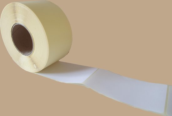 verdacht Correspondentie Demonstreer Blanco etiketten op rol - 82 x 140 mm rechthoek - mat wit papier | bol.com