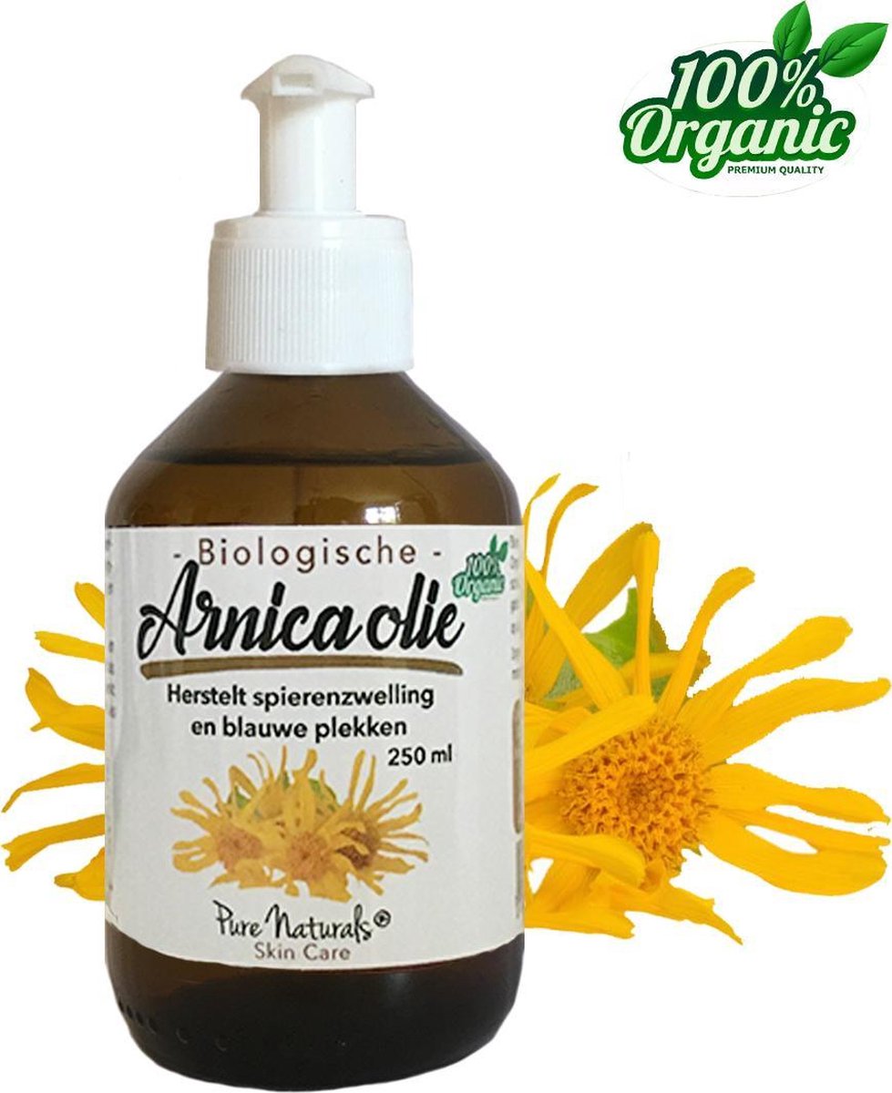 Goedkoopste Arnica olie 250 ml - Massage oil - Biologisch maceraat - Pure Naturals