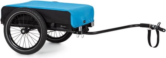 Klarfit Cargo Bull – fietskar – max 40kg – 50L – zwart/blauw