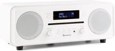 Melodia CD DAB+/UKW Desktop Radio CD-speler Bluetooth Alarm Snooze Wit