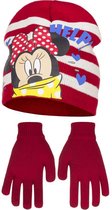 Minnie Mouse muts en handschoenen