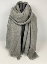 Wintersjaal uni van zacht materiaal
