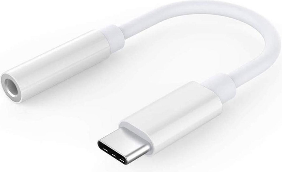 A-Konic © | Usb-C naar Jack 3.5mm (Aux) Adapter white | Type-C to Aux | hub | kabel | phone/pc/tablet | Compatible met Apple | macbook | Chromebook | Samsung | Dell | Lenovo | Surface | Huawei | Xiaomi | Android | Windows
