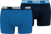 Puma - Basic Boxer 2P - Blauw - Heren - maat  L