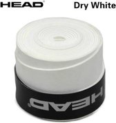 HEAD overgrip - Dry- zweetabsorberend- antislip - tennis- padel - squash- badminton - tennisgrip - soft- Wit