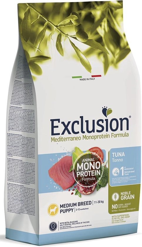 Exclusion Mediterraneo Puppy Tuna 3 kilo