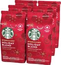 Starbucks® Holiday Blend Whole Bean Koffie - 6 potten à 200 gram