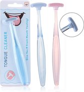 Zachte - Siliconen - Tong - Borstel - Schraper  (Verse - Orale - Schone - Adem - Reiniger) / Soft - Silicon - Tonque - Brush - Scraper (Fresh - Oral - Breath - Cleaner)