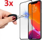 Full Cover 3D Edge Screenprotector - Geschikt voor Apple iPhone 12/Pro - Glas - Transparant