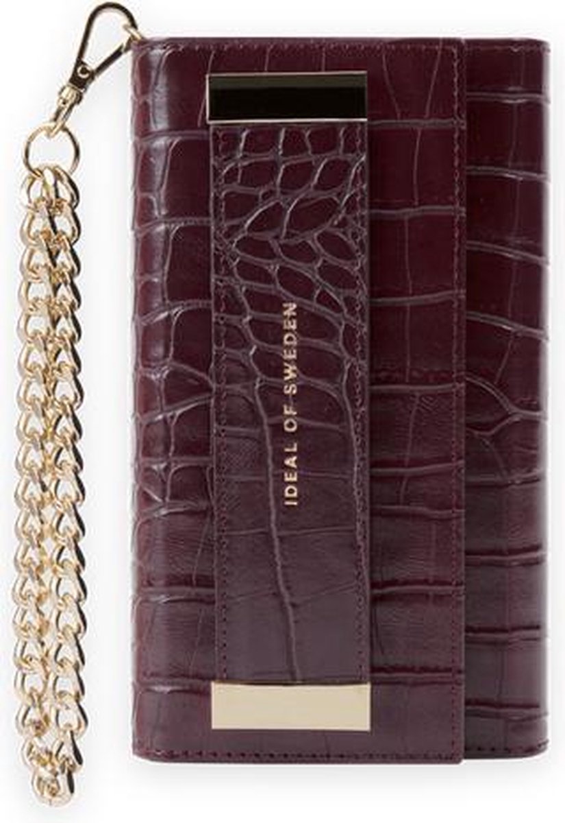 iDeal of Sweden Studio Clutch voor iPhone 8/7/6/6s/SE Plum Croco