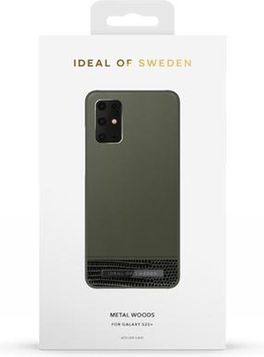 ideal of sweden atelier case unity geschikt voor samsung galaxy s20+ metal woods