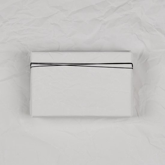 Paperoni - Wrinkle - cadeaupapier - - met bijpassend koord - Grijs | bol.com