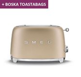 SMEG TSF01CHMEU Broodrooster Champagne Mat