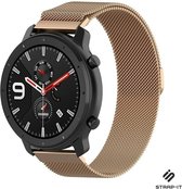 Milanees Smartwatch bandje - Geschikt voor  Xiaomi Amazfit GTR Milanese band - rosé goud - 42mm - Strap-it Horlogeband / Polsband / Armband