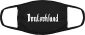 Deutschland mondkapje | Duitsland gezichtsmasker | bescherming | bedrukt | logo | Zwart mondmasker van katoen, uitwasbaar & herbruikbaar. Geschikt voor OV