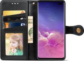 AA Commerce Telefoonhoesje - Book Case - Geschikt Voor Samsung Galaxy S10+ - Zwart
