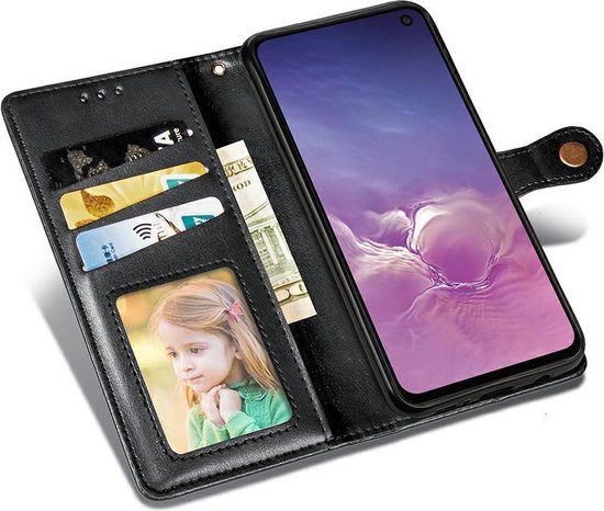 AA Commerce Telefoonhoesje - Book Case - Geschikt Voor Samsung Galaxy S10e - Zwart - AA Commerce