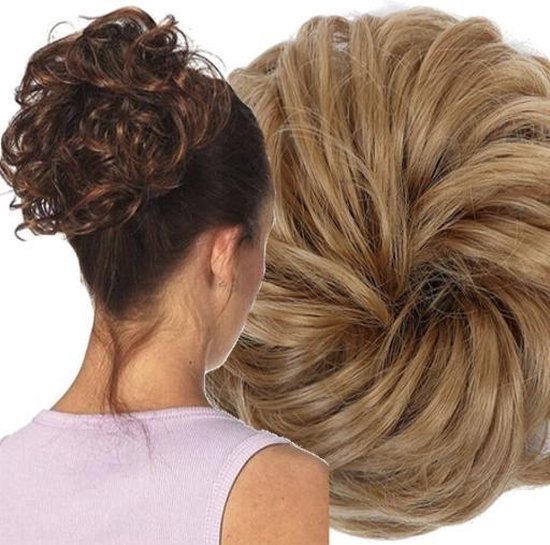 Curly Haar Wrap Extension Licht bruin| Zand Blond | Inclusief Luxe  Bewaarzakje. | bol.com