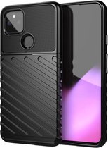 Google Pixel 4A 5G Twill Thunder Texture Back Cover Zwart