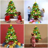 HS - Kerstboom - muurboom/klittenband vilt met 32 stuks versiering, gegarandeerd speelplezier. kinderen - kind -  kerst - verjaardag - Kerstversiering - speelgoed - kerstmis - cade