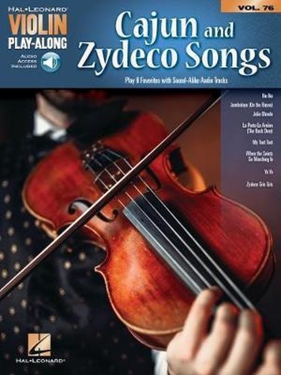 Cajun & Zydeco Songs Violin PlayAlong Volume 76 with Online Sound