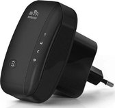 Rhodim - Wifi Versterker - Wifi Extender - Wifi Signaalversterker - Wifi Repeater - Wifi Booster - Draadloos - Stopcontact - 300Mbps - Zwart