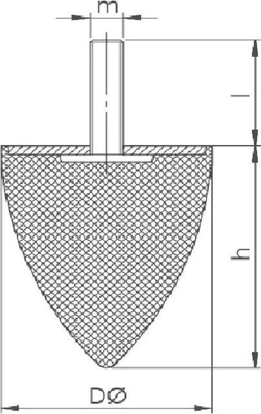 Bol Com Rubberen Metalen Element Buffer nslagbuffer Parabelbuffer Type Kp M12 X 37 Schroef