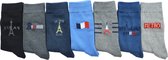 InterSocks Multipack - 7 paar - Jongens kousen - Maat 35/38 - Paris